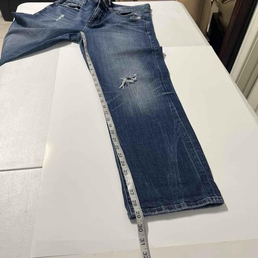 Banana Republic Premium Denim Womens Boyfriend Jeans Size 30 Blue 5 Wide Leg - Picture 10 of 11